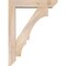 Ekena Millwork Balboa Slat Smooth Bracket w/ Offset Brace, Douglas Fir, 5 1/2"W x 24"D x 32"H BKT0604X24X32BOA06SDF - alternate 4